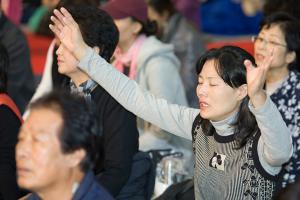  세계연합대성회 둘째날 오전예배